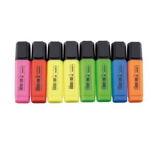 pack 8 marcadores fluorescentes a-series