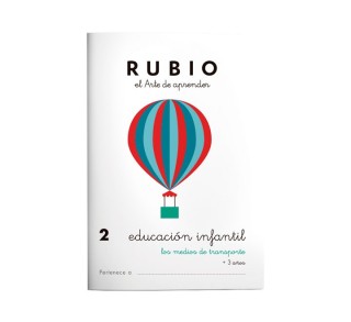 pack 10 cuadernos rubio educ. infantil pr2