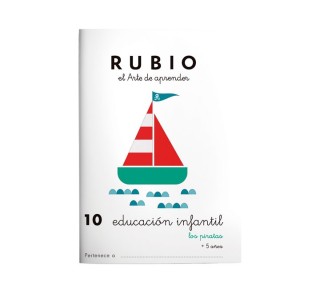 pack 10 cuadernos rubio educ. infantil pr10