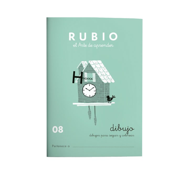 pack 10 cuadernos rubio dibujo/escritura 8 c08