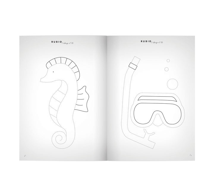 pack 10 cuadernos rubio dibujo/escritura 8 c08