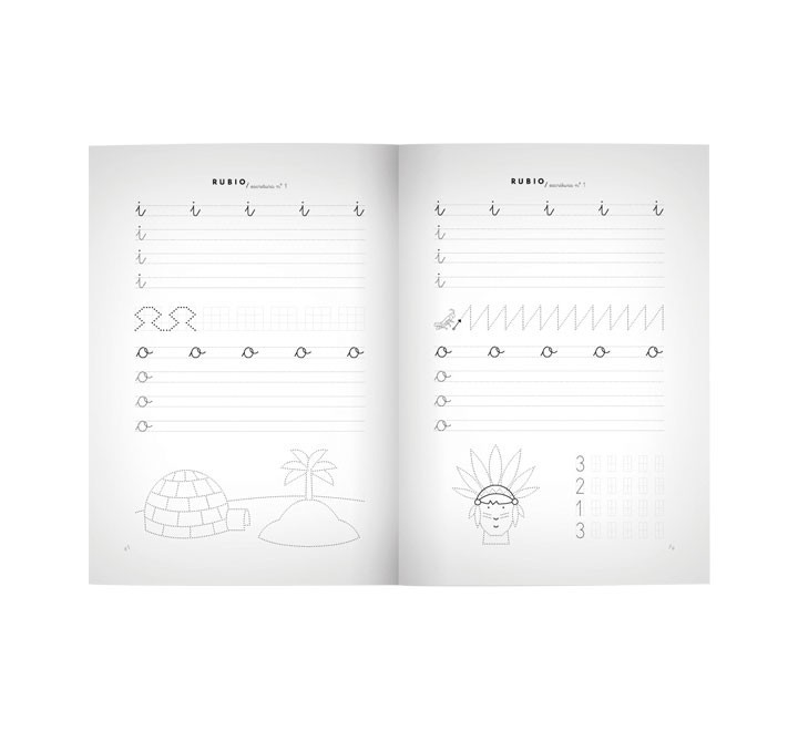 pack 10 cuadernos rubio escritura 1 c1