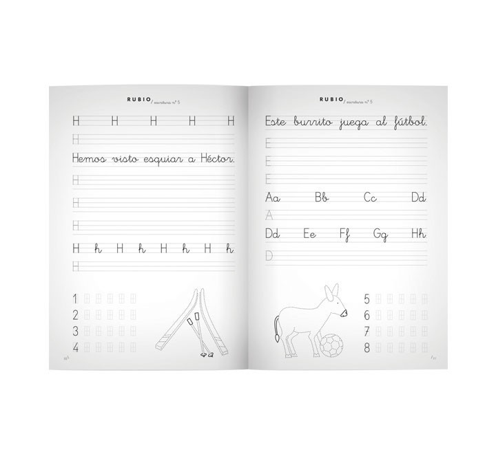 pack 10 cuadernos rubio escritura 5 c5