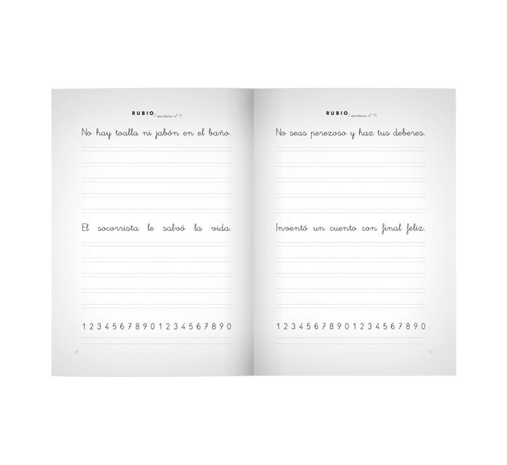 pack 10 cuadernos rubio escritura 11 c11