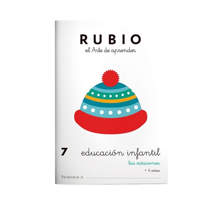 pack 10 cuadernos rubio educ. infantil pr7