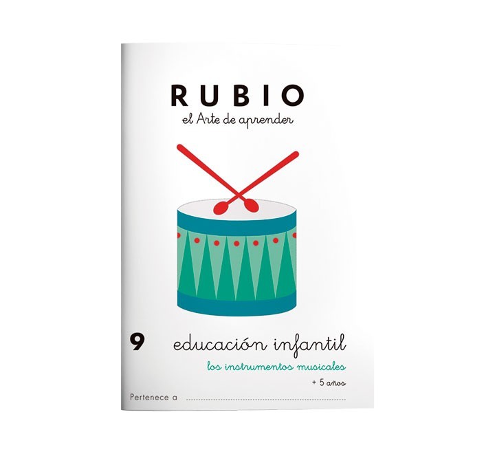 pack 10 cuadernos rubio educ. infantil pr9
