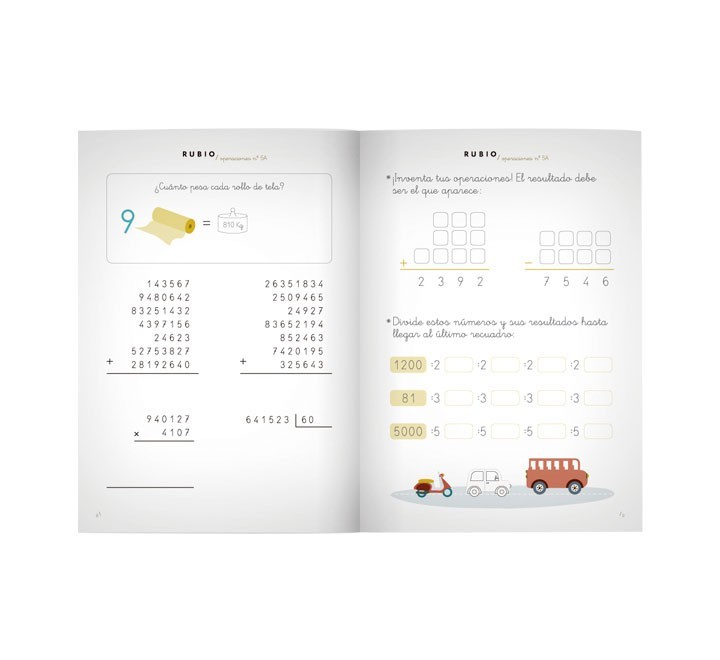 pack 10 cuadernos rubio problemas 5 p5a