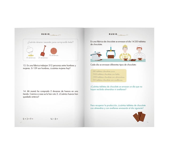 pack 10 cuadernos rubio problemas 9 p9