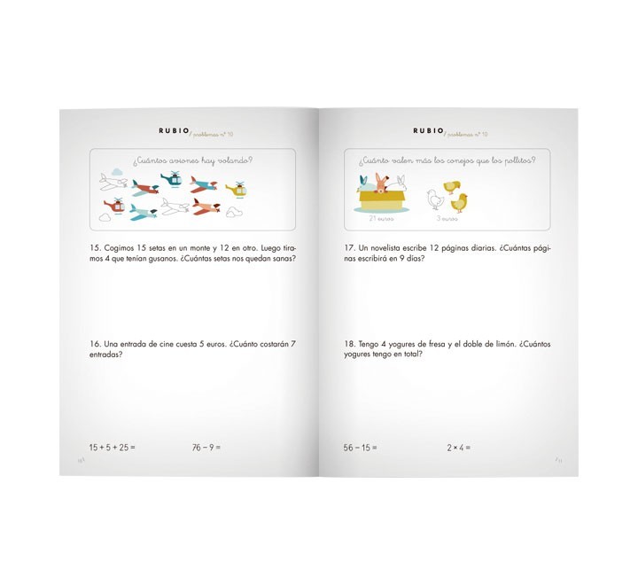 pack 10 cuadernos rubio problemas 10 p10
