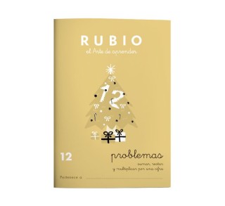 pack 10 cuadernos rubio problemas 12 p12