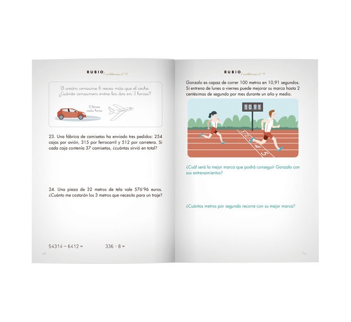 pack 10 cuadernos rubio problemas 19 p19