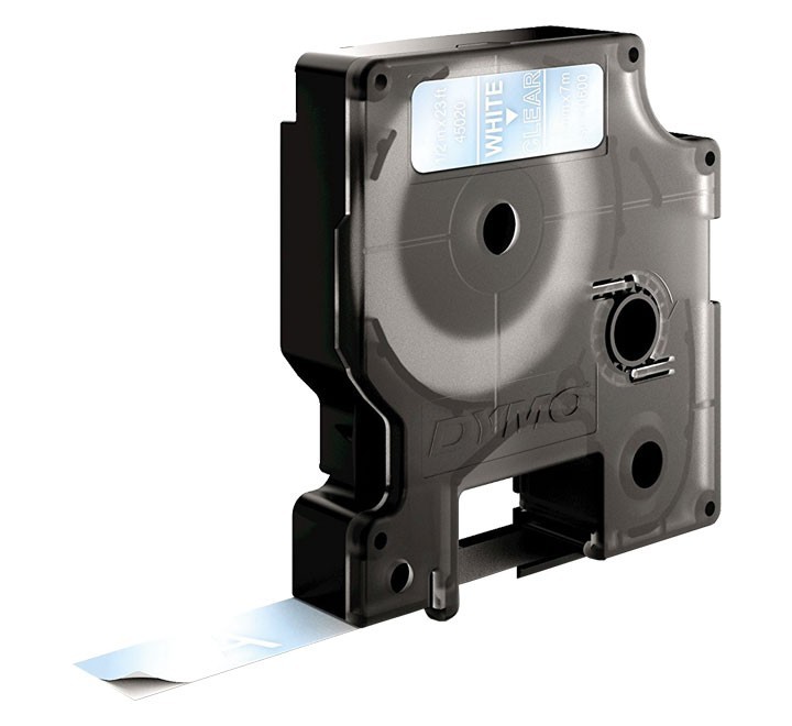 cinta dymo d1 12mmx7m bl/tr 45020