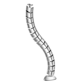 equip organizador de cables de escritorio equip doble canal plata