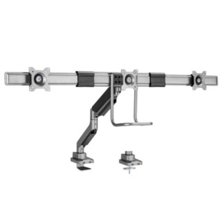 equip soporte mesa equip vesa hasta 32pulgadas 100x100 max 6kg triple pantalla