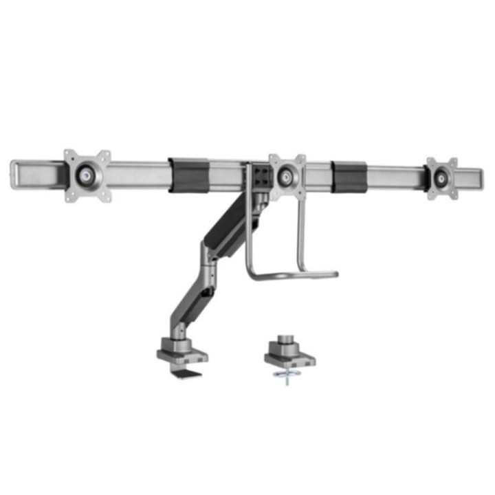 equip soporte mesa equip vesa hasta 32pulgadas 100x100 max 6kg triple pantalla