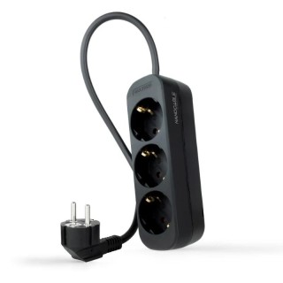 nanocable regleta de enchufes 4 tomas 1.4 m negro