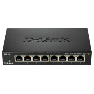 d-link dgs-108 switch 8xgb metal