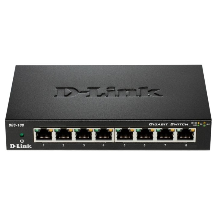d-link dgs-108 switch 8xgb metal