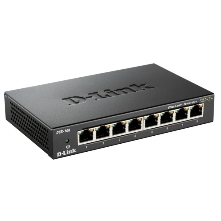 d-link dgs-108 switch 8xgb metal