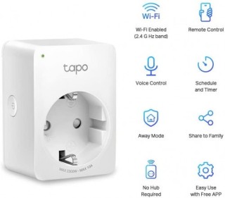 tp-link tapo p100 enchufe inteligente blanco 2990 w