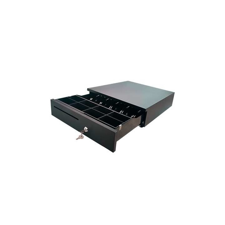 10pos tpv cajon portamonedas 10pos lb - 405b1 negro 405x420 mm 5 bill 8 mon rj12 microsiwtch