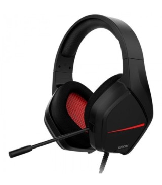 krom auriculares gaming negro/rojo