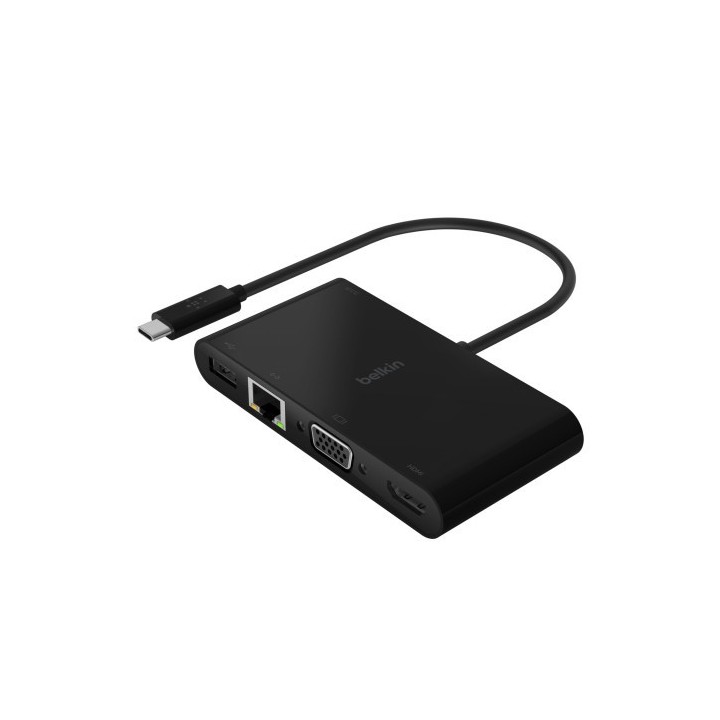 belkin avc004btbk base para portatil y replicador de puertos usb 3.2 gen 1 (3.1 gen 1) type-c negro