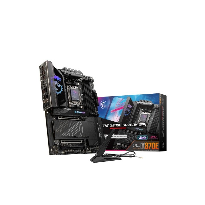 placa msi mpg x870e carbon wifi,amd,am5,x870,4ddr5,lan5g+wifi7+bt5.4,atx