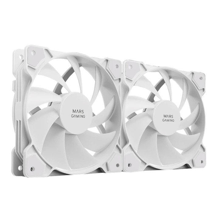 mars gaming ventilador mars gaming mfprox2 2 x 120mm blanco