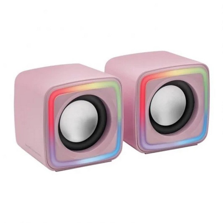 mars gaming altavoces mscube premium 8w pink