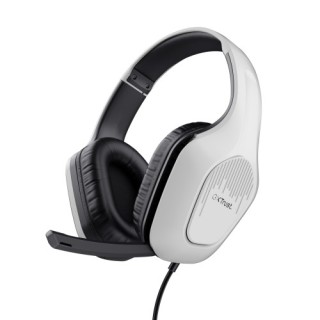 trust gxt 415w zirox auriculares alambrico diadema juego blanco