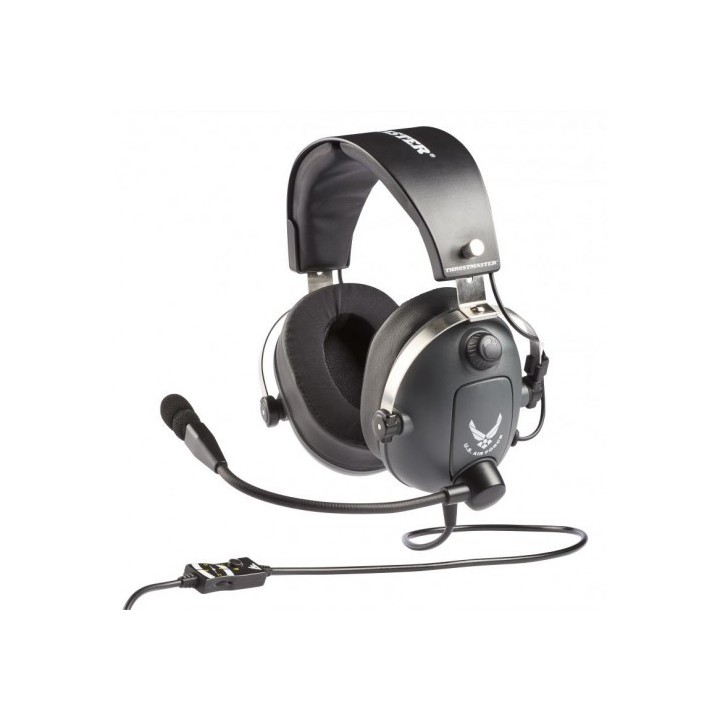 thrustmaster t.flight u.s. air force edition auriculares diadema conector de 3,5 mm negro