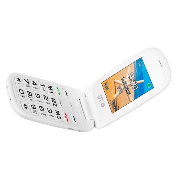 spc 2304b harmony telefono movil bt fm + dock blan
